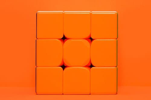 Sunset Orange Speed Cube